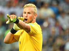 Denmark and Schmeichel face the Republic of Ireland on Saturday. AFP