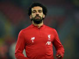 Elneny aconselha Salah a ficar no Liverpool. AFP