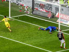 Dani Alves nodded in the winner. AFP