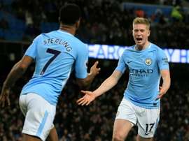 City will improve Sterling and De Bruyne's contracts. AFP