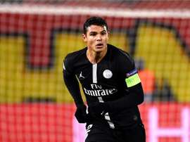 Thiago Silva puts more pressure on Neymar. AFP
