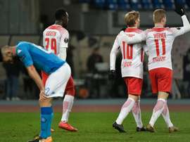 Leipzig came from behind to defeat Napoli. AFP