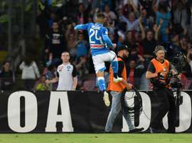 Lorenzo Insigne scored Napoli's second with a fantastic strike. AFP
