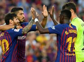 Alerte au Camp Nou. AFP