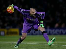 Heurelho Gomes lors d'un match de Premier League. AFP