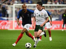 Declan Rice is weighing up the decision to switch allegiances to Engalnd. AFP