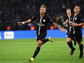 Neymar, protagonista en el Parque de los Príncipes. AFP