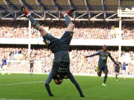Vardy scored the only goal of what was a drab affair. AFP
