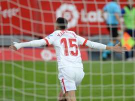 Sevilla's Moroccan forward Youssef En-Nesyri scored a hat-trick against Cadiz. AFP