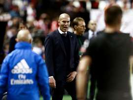 Zidane perde a paciência com o Real. AFP