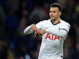 Dele Alli's penalty gave Tottenham a share of the spoils at Turf Moor. AFP
