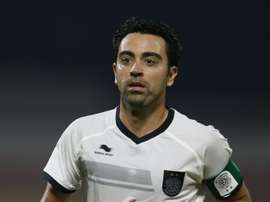 Xavi todavía no sabe lo que es ganar un trofeo desde que llegó a Catar. AFP