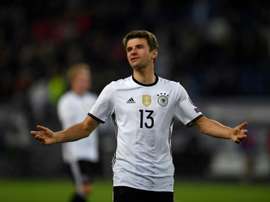 Thomas Mueller netted twice as Germany eased to an impressive 3-0 home win over the Czech Republic