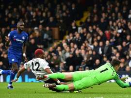 Kepa made a string of impressive saves as Chelsea held on against Fulham. AFP