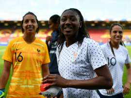 Kadidiatou Diani scored twice to beat Thailand. AFP