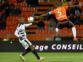 Sio a marqué le seul but du match contre Lorient. AFP