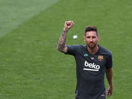 Bayern boss Hansi Flick says Lionel Messi is the best player. AFP