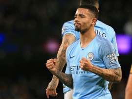 Manchester City forward Gabriel Jesus has scored seven goals in three appearances. AFP