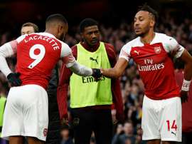 Lacazette pourrait débuter sur le banc face au BATE Borisov. AFP