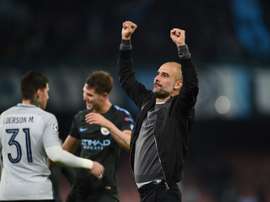 Guardiola pretende mais um atacante para o seu elenco. AFP