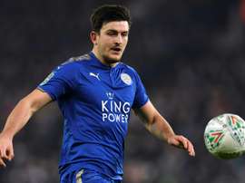 Maguire has been a logn term target for the Old Trafford club. AFP