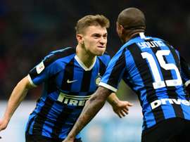 Nicolo Barella deu assistência para o primeiro gol e marcou o segundo da Inter de Milão. AFP/Arquivo