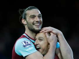 Carroll (L) allegedly carried on the celebrations on Tuesday. AFP
