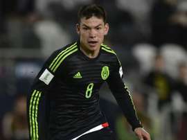 Lozano in action for his country, Mexico. BeSoccer