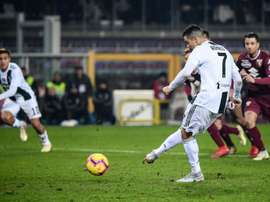 Ronaldo netted his 11th Serie A goal of the season. AFP