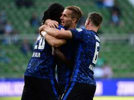 Hertha Berlin cruised to a 1-4 victory at Werder Bremen. AFP