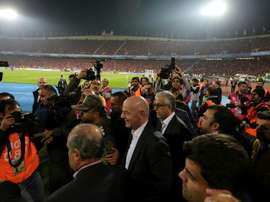 FIFA President Gianni Infantino attended the Asian Champions League final in Iran last year. AFP