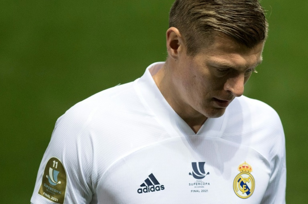 Toni Kroos pode acabar fora do jogo contra o Alavés. AFP