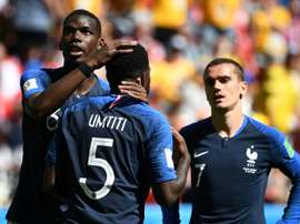 Umtiti took to social media to take the mick out of his handball. AFP