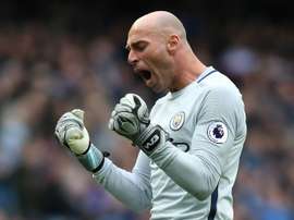 Caballero says the team spirit in the Chelsea dressing room is 'very good'. AFP