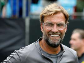 Klopp is a happy man. AFP