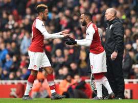 Aubameyang has been in excellent form since his arrival at the Emirates. AFP