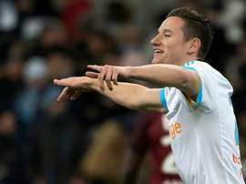 Thauvin marcó un 'hat trick' ante el Metz. AFP
