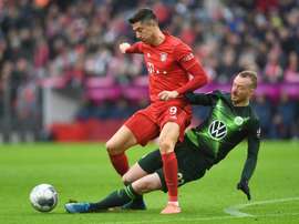 Lewandowski is pain free. AFP