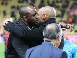 The former team mates shared the spoils at Stade Louis II. AFP