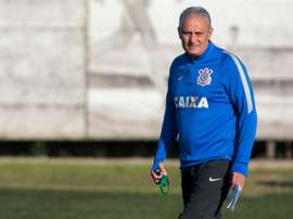 Adenor Leonardo Bacchi, known as Tite, participates in a training session in Sao Paulo, Brazil on June 15, 2016