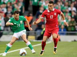 Sérvia passou com distinção o teste em solo irlandês. AFP