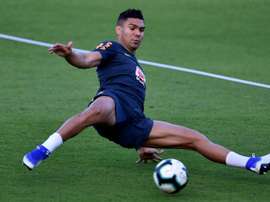 Casemiro is expecting a tougher game v Peru on Sunday. AFP