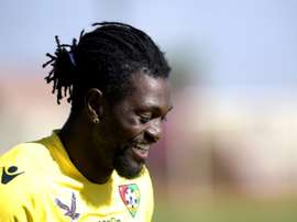 Emmanuel Adebayor sous les couleurs de la sélection togolaise. AFP
