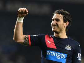 Watford a signé un contrat avec Janmaat, ancien joueur de Newcastle. AFP