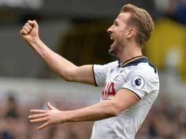 Harry Kane's double helped Tottenham to victory over Everton. AFP