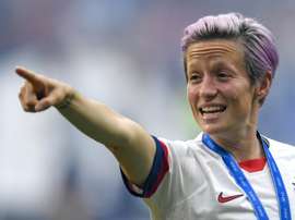 Megan Rapinoe évoque son futur en Espagne. AFP