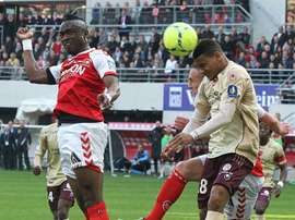 Bissau-Guinean midfielder Bocundji Ca vies for the ball during a French L1 football match. AFP