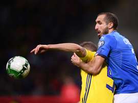 Chiellini no pisó el Mundial. AFP