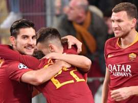 Dzeko's last minute winner saved Roma. AFP