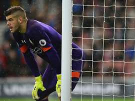 Forster apologised for his comical mistake that led to Crystal Palace's first goal. AFP